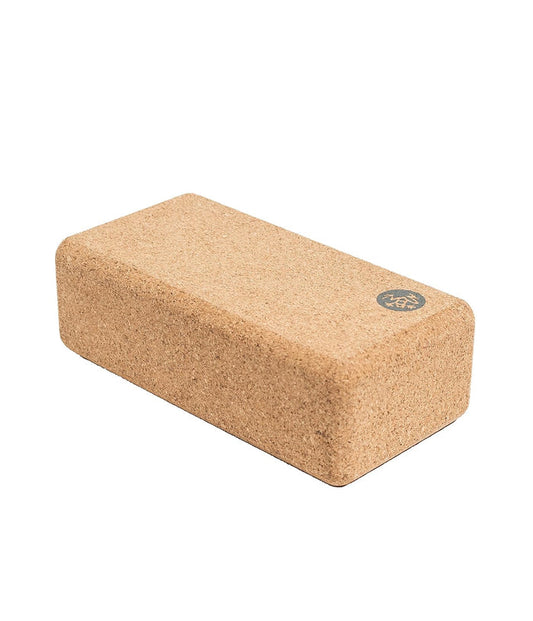Manduka Lean Easy Grip Fine Grain Cork Yoga Block  3x4x8.5in Lean Cork Block
