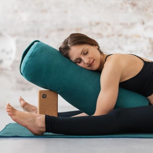 Manduka Lean Easy Grip Fine Grain Cork Yoga Block  3x4x8.5in Lean Cork Block