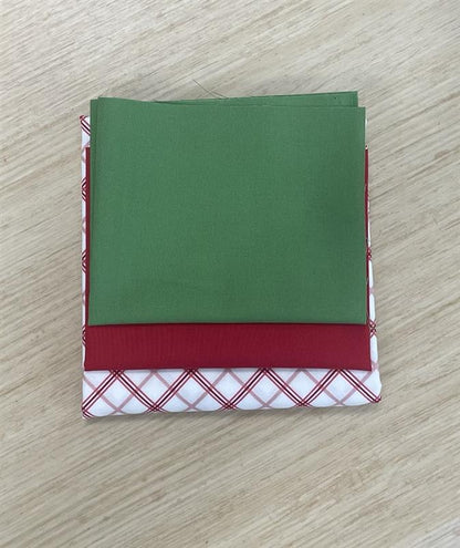 Merry in the Hoop Banner Fabric Kit-Red