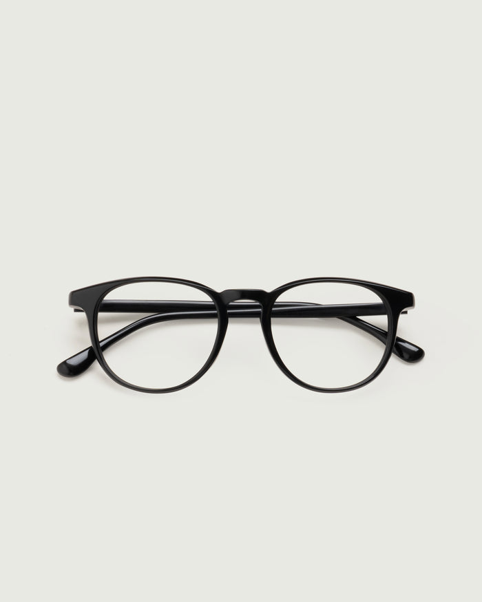 Ink::Miller Eyeglasses round Black acetate top