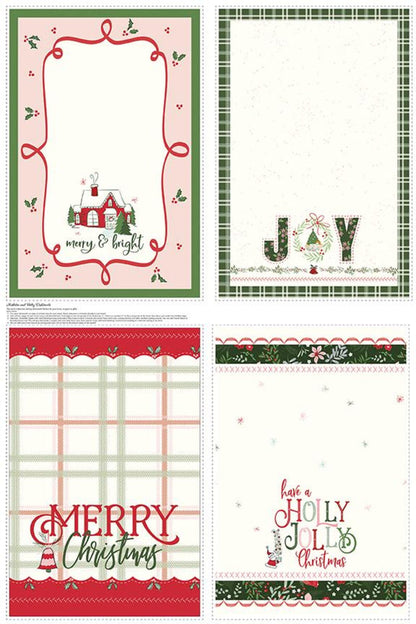 Mistletoe & Holly Dishtowels Fabric Kit