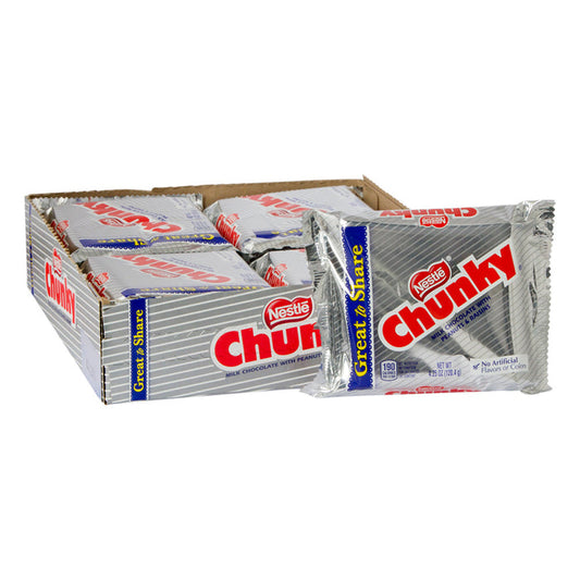 Nestle Chunky Giant Share Size Candy Bars - 12 Count