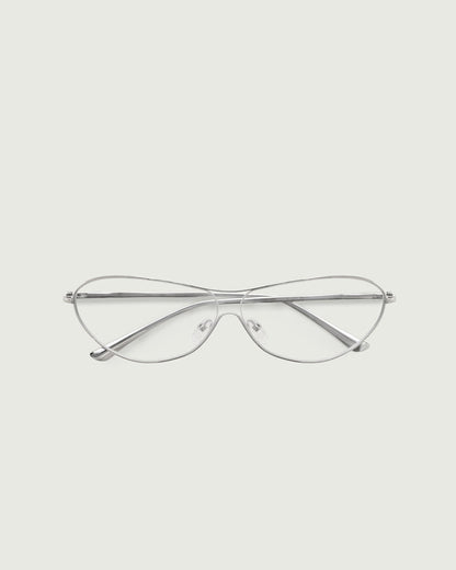 Silver::Nova Eyeglasses pilot silver metal top