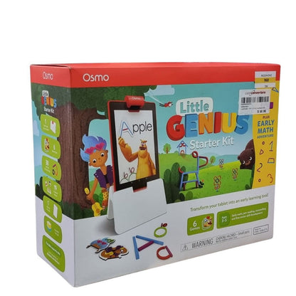 Osmo - Little Genius Starter Kit for Fire Tablet + Early Math Adventure - Valentine Toy/Gift - 6 Educational Games-Counting, Shapes & Phonics-STEM Gifts-Ages 3 4 5(Osmo Fire Tablet Base Included)