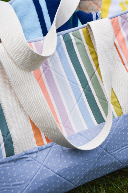 Over-sized Beach Tote Fabric Kit - Summer Stripe