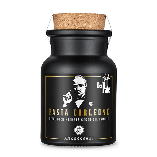 Pasta Corleone Gewürz vor weißem Hintergrund
