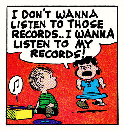 Peanuts Those Records Poster