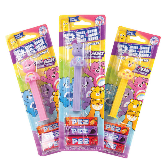 PEZ Care Bears Assorted Candy Dispensers Blister Pack - 12 Count