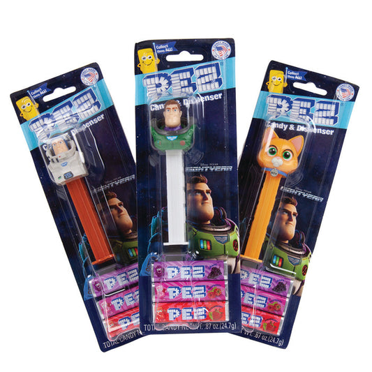 PEZ Lightyear Assorted Candy Dispenser Blister Pack - 12 Count