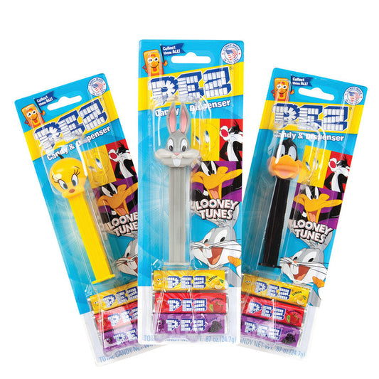PEZ Looney Tunes Candy Blister Pack - 12 Count