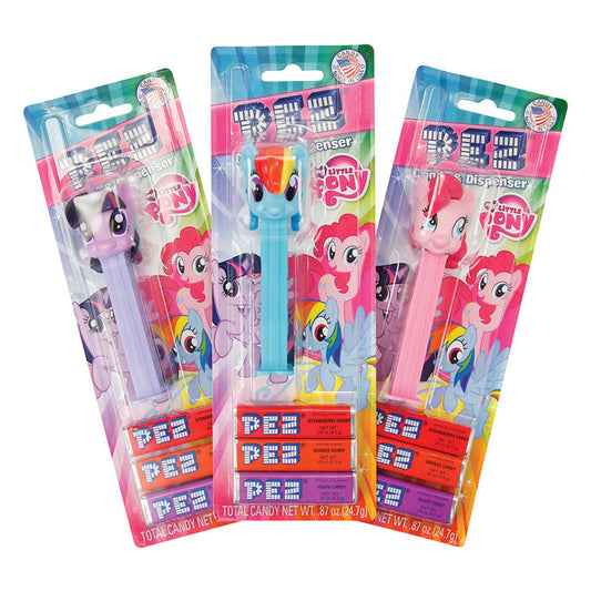 PEZ My Little Pony Assortment Candy Dispensers Blister Pack - 12 Count