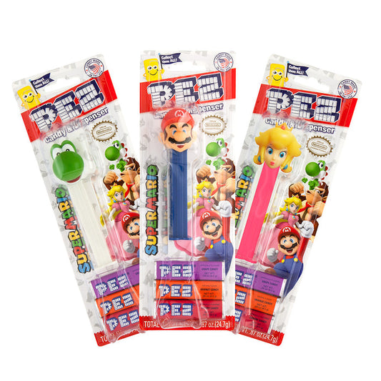 PEZ Nintendo Assortment Candy Dispenser Blister Pack - 12 Count