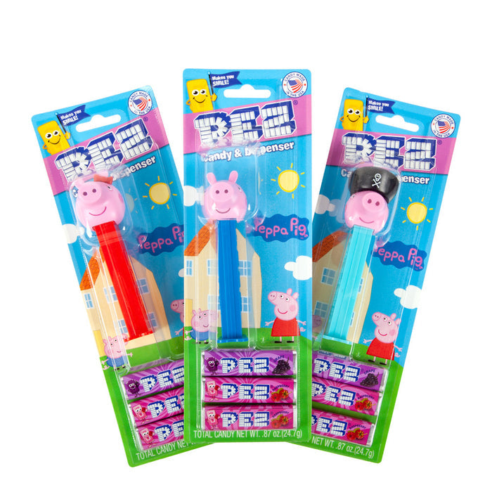 PEZ Peppa Pig Candy Blister Packs 0.87 OZ - 12 Count