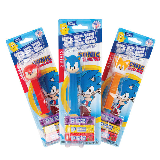 PEZ Sonic The Hedgehog Candy Dispenser Blister Pack - 12 Count