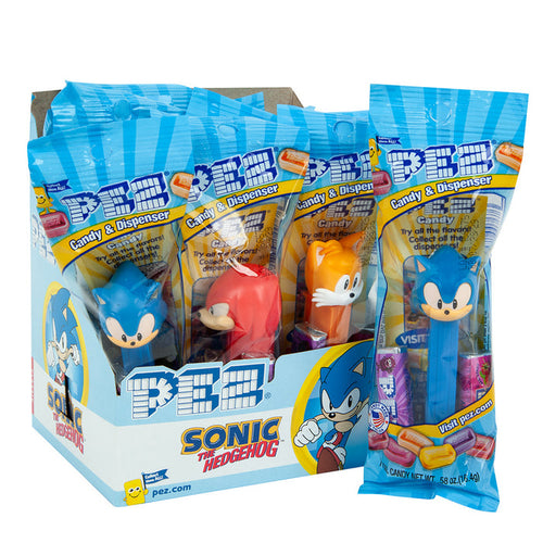 PEZ Sonic The Hedgehog Candy Dispensers - 12 Count