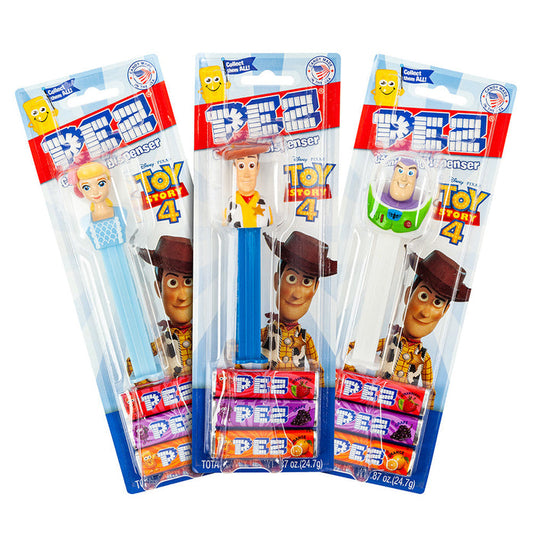 PEZ Toy Story Assorted Candy Dispenser Blister Pack - 12 Count