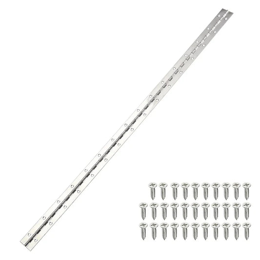 Piano Hinge 1 1/4 Inch x 48 ft x 1.0mm Finish Stainless Steel -48213 MEGA