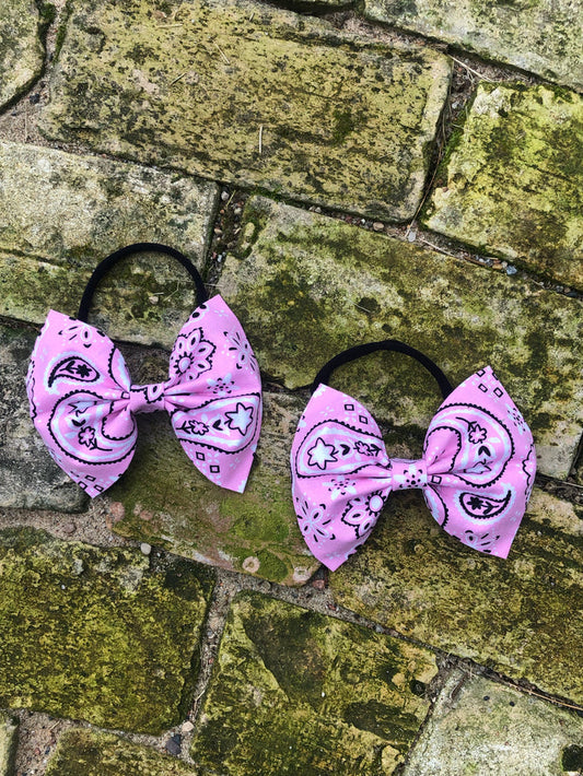 Pink Paisley Bow