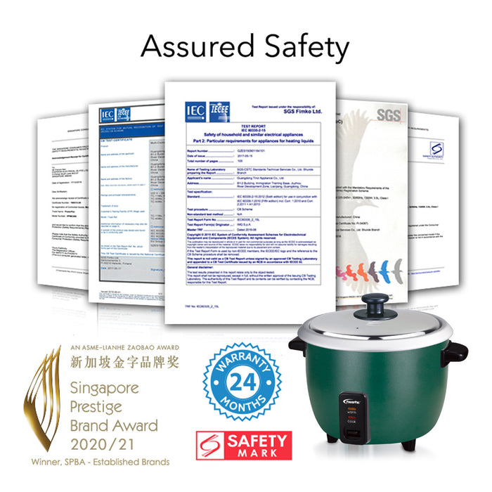 PowerPac 2.2L Rice Cooker with Aluminium inner pot (PPRC7119)