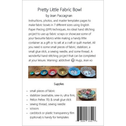 Pretty Little Fabric Bowl Pattern