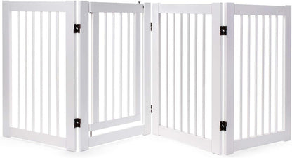 Primetime Petz 360 Configurable Freestanding Dog Gate With Door For Home Size 30 White