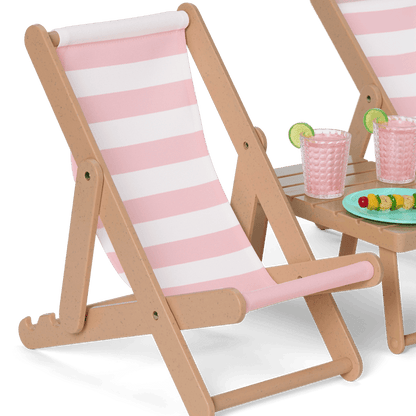 Raquel's™ Beach Chairs & Barbecue Set for 18-inch Dolls (Girl of the Year™ 2026)