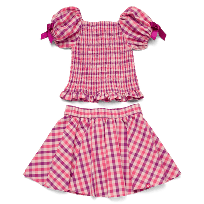 Raquel’s™ Gingham Ruffle Outfit for Girls & 18-inch Dolls + Raquel Doll (Girl of the Year™ 2026)