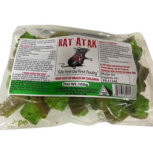 Rat Attack 100G Bread For Industrial, Commercial And Domestic Buildings- 3500 MEGA