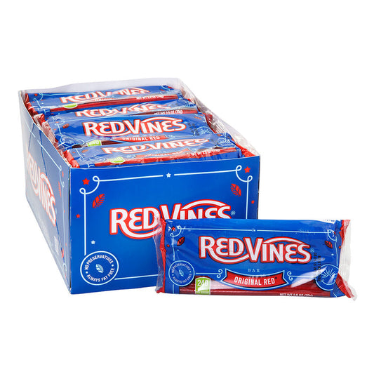 Red Licorice Candy Bars Red Vines - 16ct