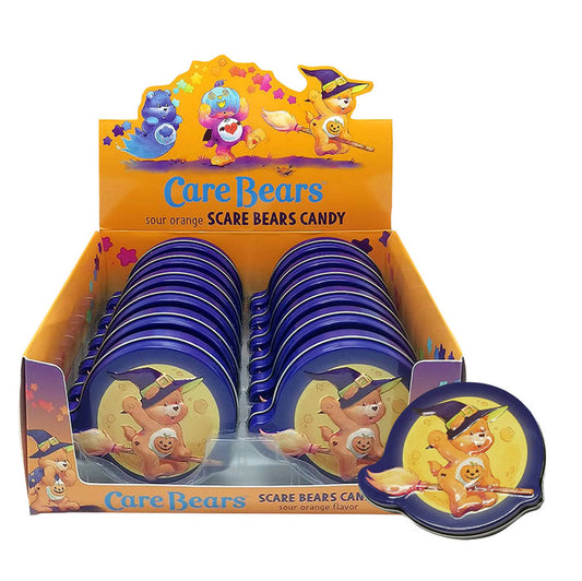 Scare Bear Sour Orange Candy Tin - 12 Count