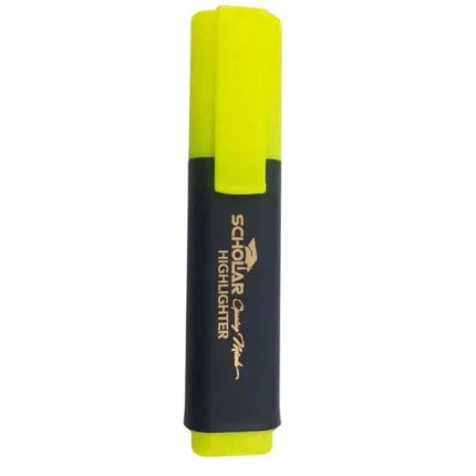 Scholar Highlighter – Yellow, Single Piece - 8902635108751 Pie's Variety Store