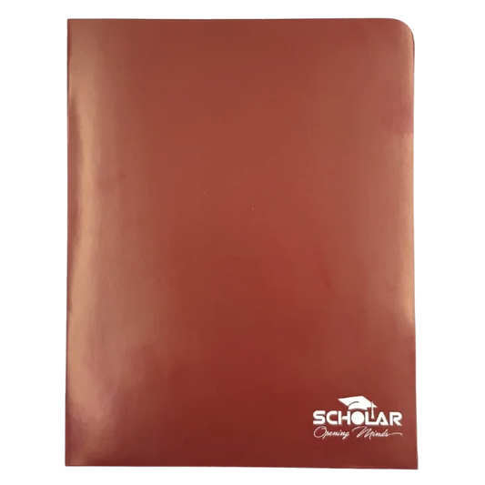 Scholar Presentation Folder – Brown, 2-Pocket Document Folder - 70474100142 Pie's Variety Store