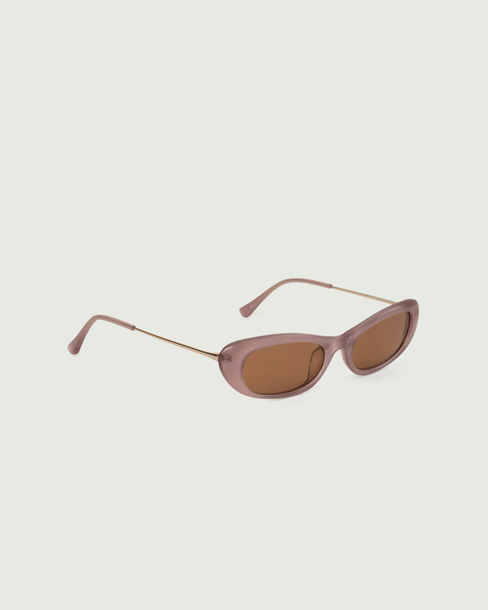 Fig::Slim Sunglasses cateye Purple acetate front diagonal
