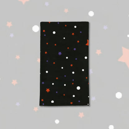 Tea Towel- Stars and Dots on Black