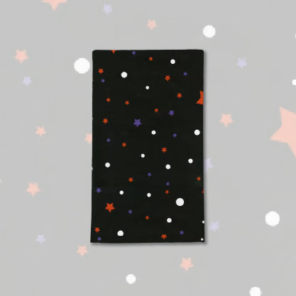 Tea Towel- Stars and Dots on Black