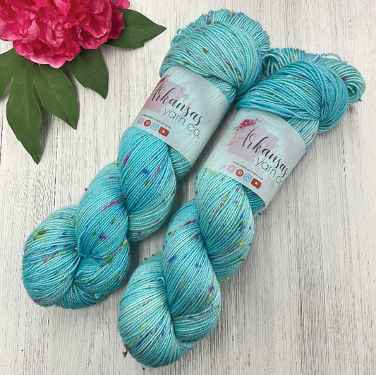 Teal Highlighter: Yummy Rainbow Tweed