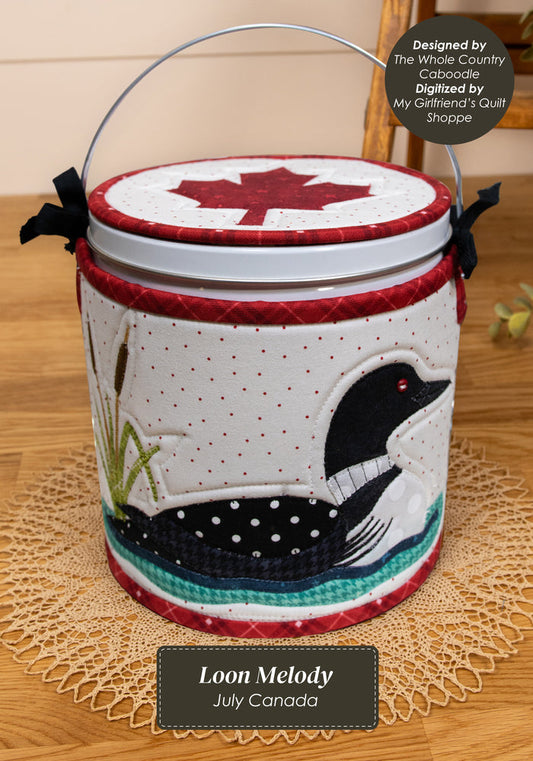 The Whole Country Caboodle Loon Melody Cozy Kit - Machine Embroidery