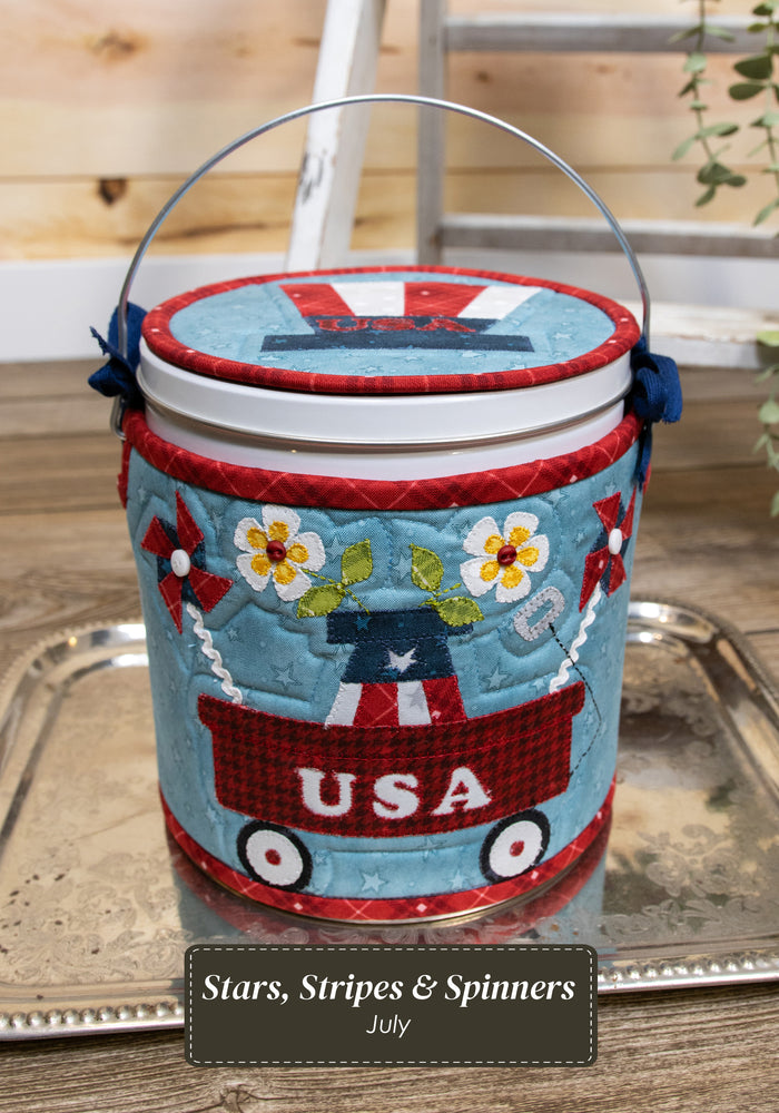 The Whole Country Caboodle Stars, Stripes, and Spinners Cozy Kit - Sewing