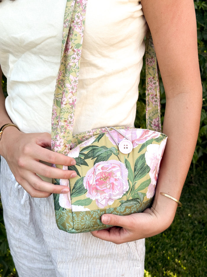 Tie it with a Bow Bag Fabric Kit- Pink Floral