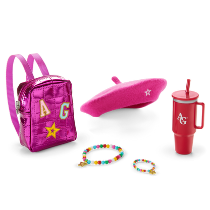 Truly Me™ 18-inch Doll #114, Puppy, Mini Backpack & Accessories AG™ Star Squad Bundle