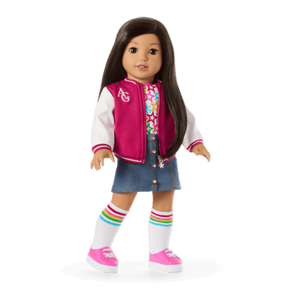 Truly Me™ 18-inch Doll #124, Puppy, Mini Backpack & Accessories AG™ Star Squad Bundle
