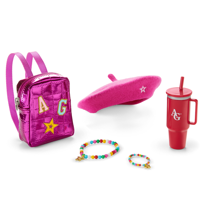 Truly Me™ 18-inch Doll #126, Puppy, Mini Backpack & Accessories AG™ Star Squad Bundle