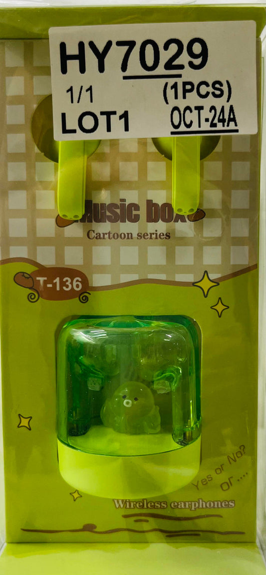 Tuk Music Box Cartoon Series T136 Wireless Earphones