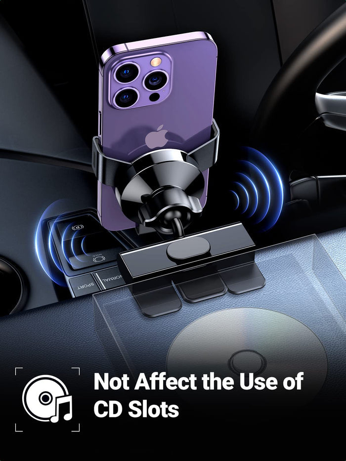 UGREEN Car Phone Mount CD Slot Gravity Car Phone Holder Free Angle Rotation - UGREEN EU
