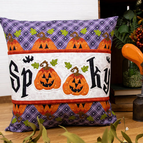 Whole Country Caboodle Spooky Pillow Wrap and Cover Fabric Kit