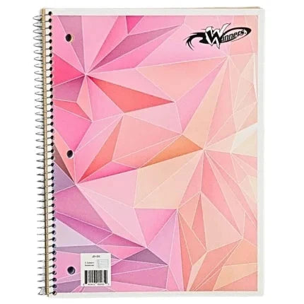 Winners 1 Subject Spiral Notebook, Assorted Colours - 84045390061 Pie's Variety Store